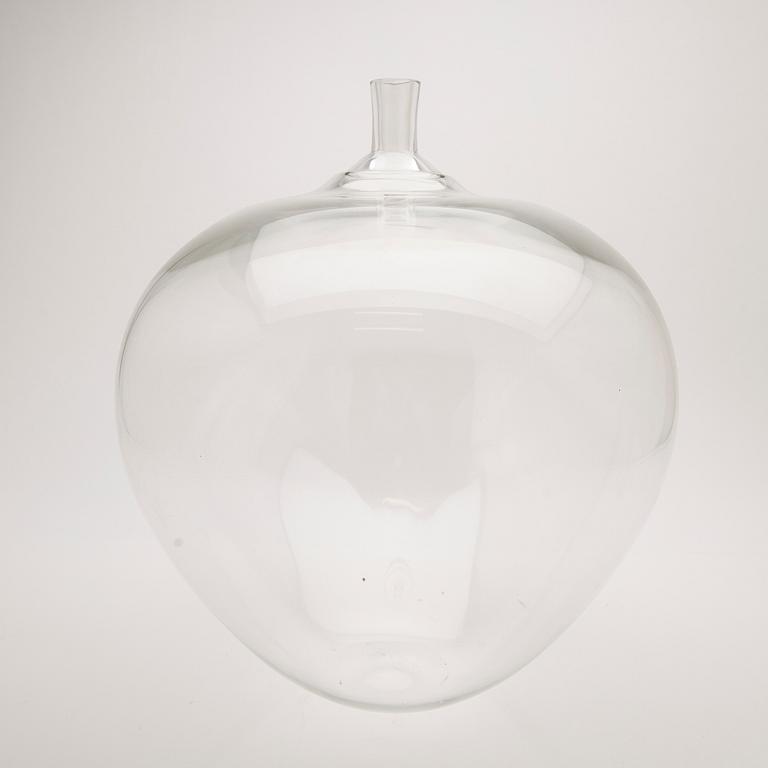Ingeborg Lundin, Glass vase, "Äpplet", Orrefors, after 1957.