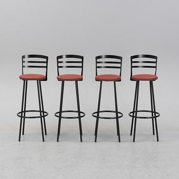 Four bar stool, second half of the 20th cenutyr.