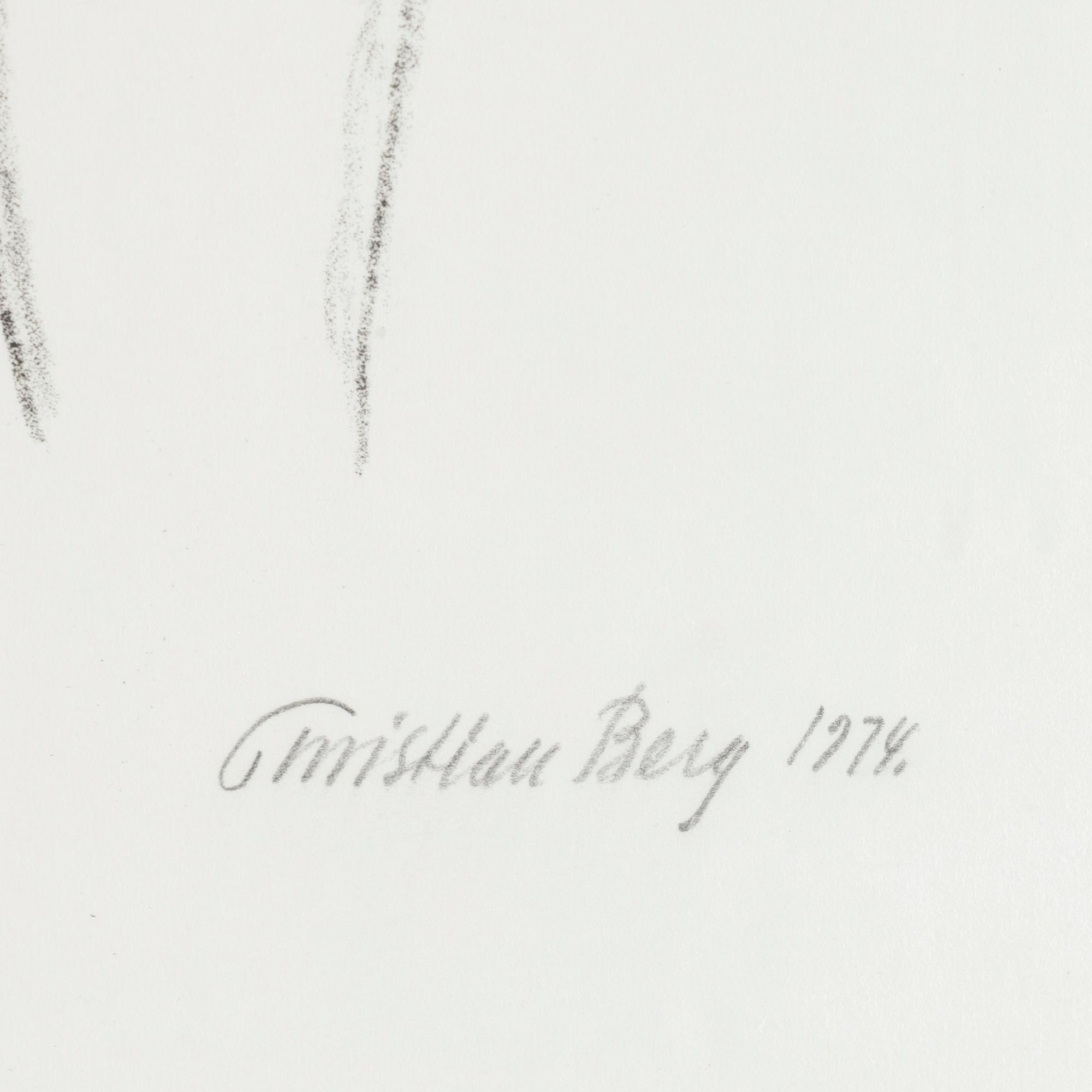 CHRISTIAN BERG, lithographs, 3, signed 68/125.
