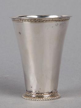 BÄGARE, silver, Erik Wibeck, Borås. Verksam 1743-1781.