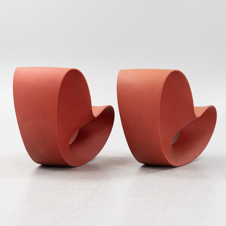 Ron Arad, a pair of armchairs/rocking chairs, 'Voido', Magis, Italy.