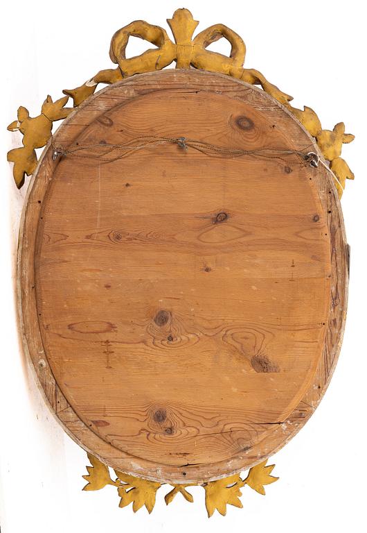 A Gustavian style mirror, early 20th century.