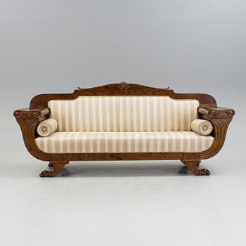 A empire style sofa, early 20th century.