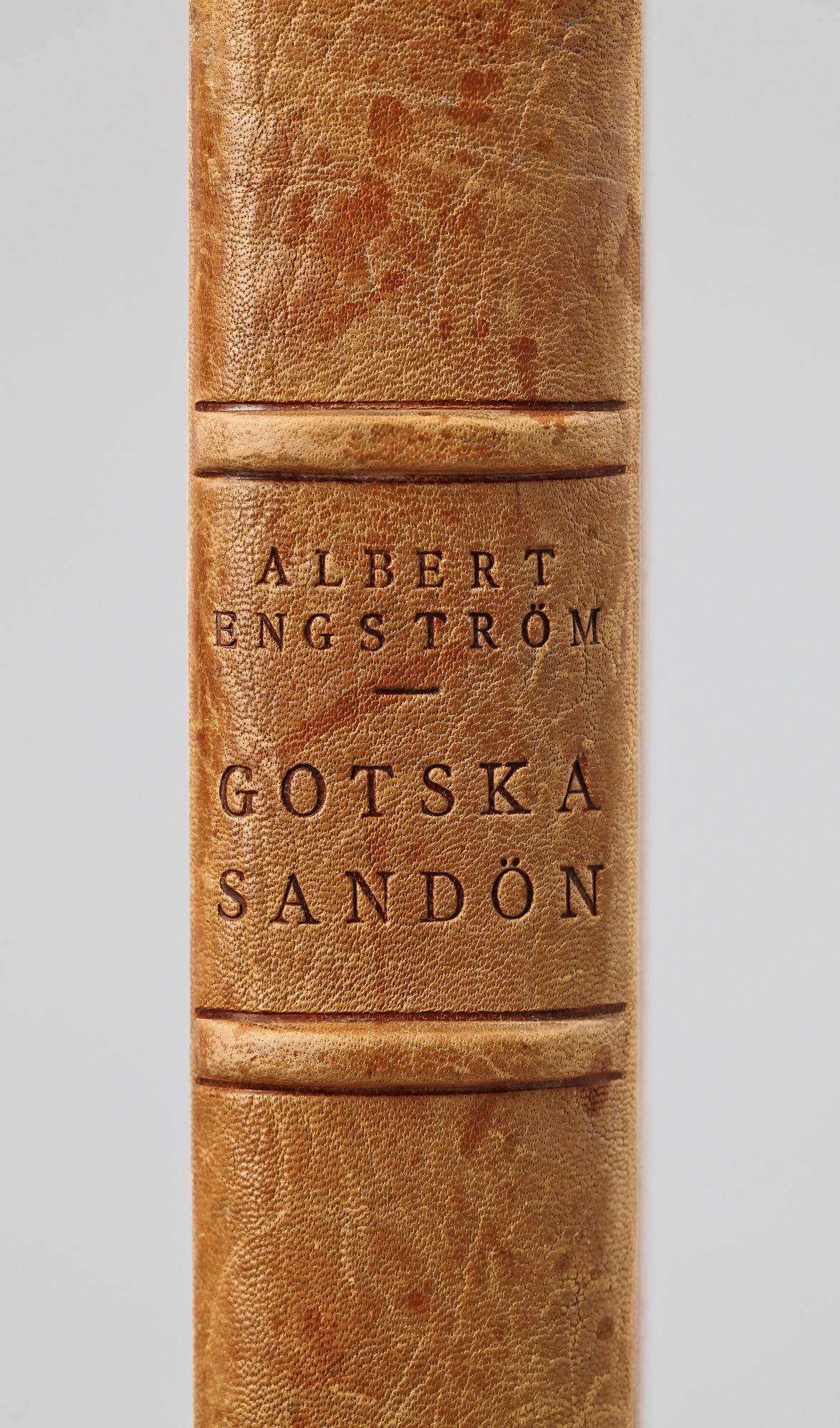 BOK, Gotska Sandön, Albert Engström, Albert Bonniers Förlag, Stockholm 1926.