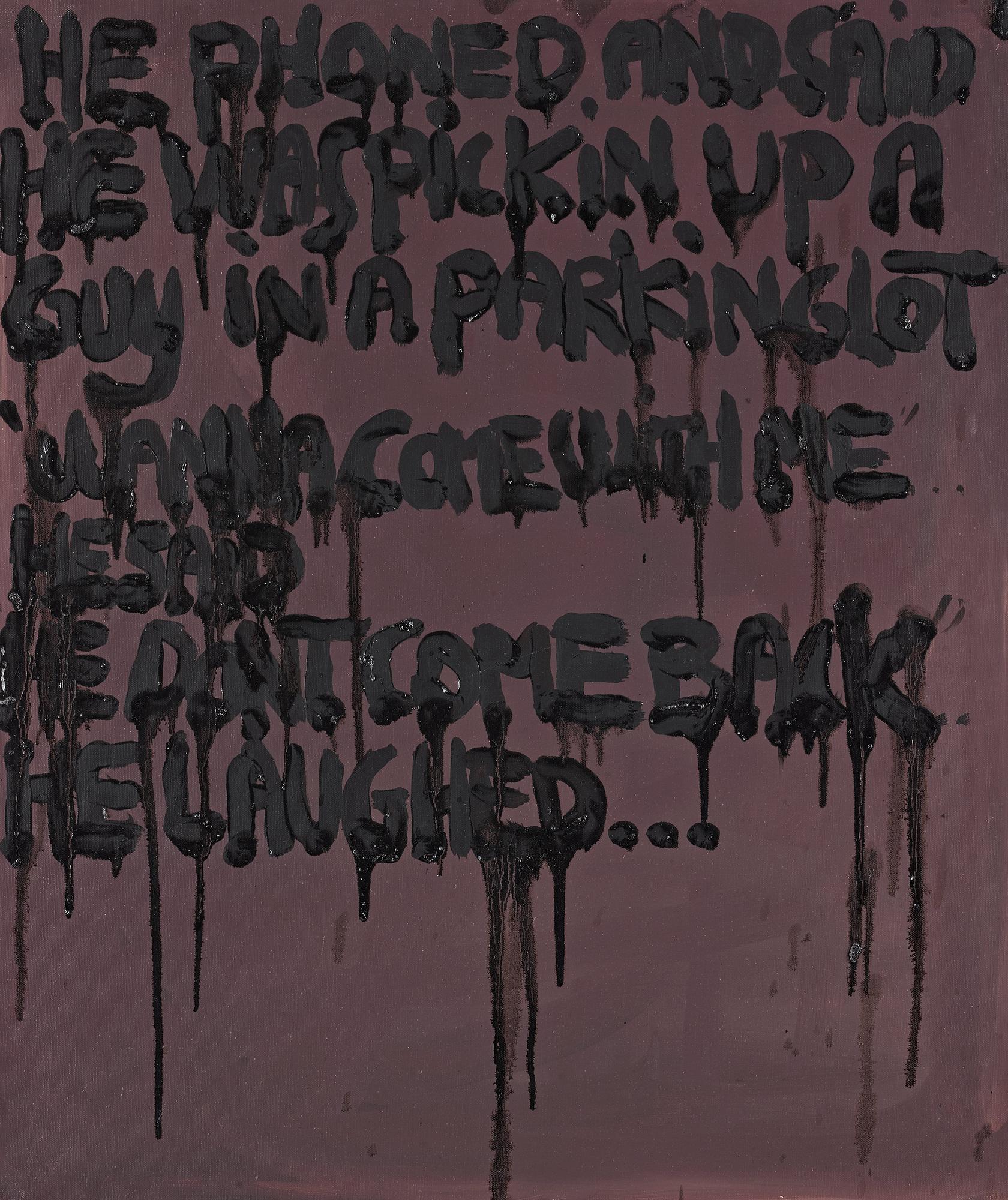 Bjarne Melgaard, BJARNE MELGAARD, oil on canvas, executed in 2006-2007.