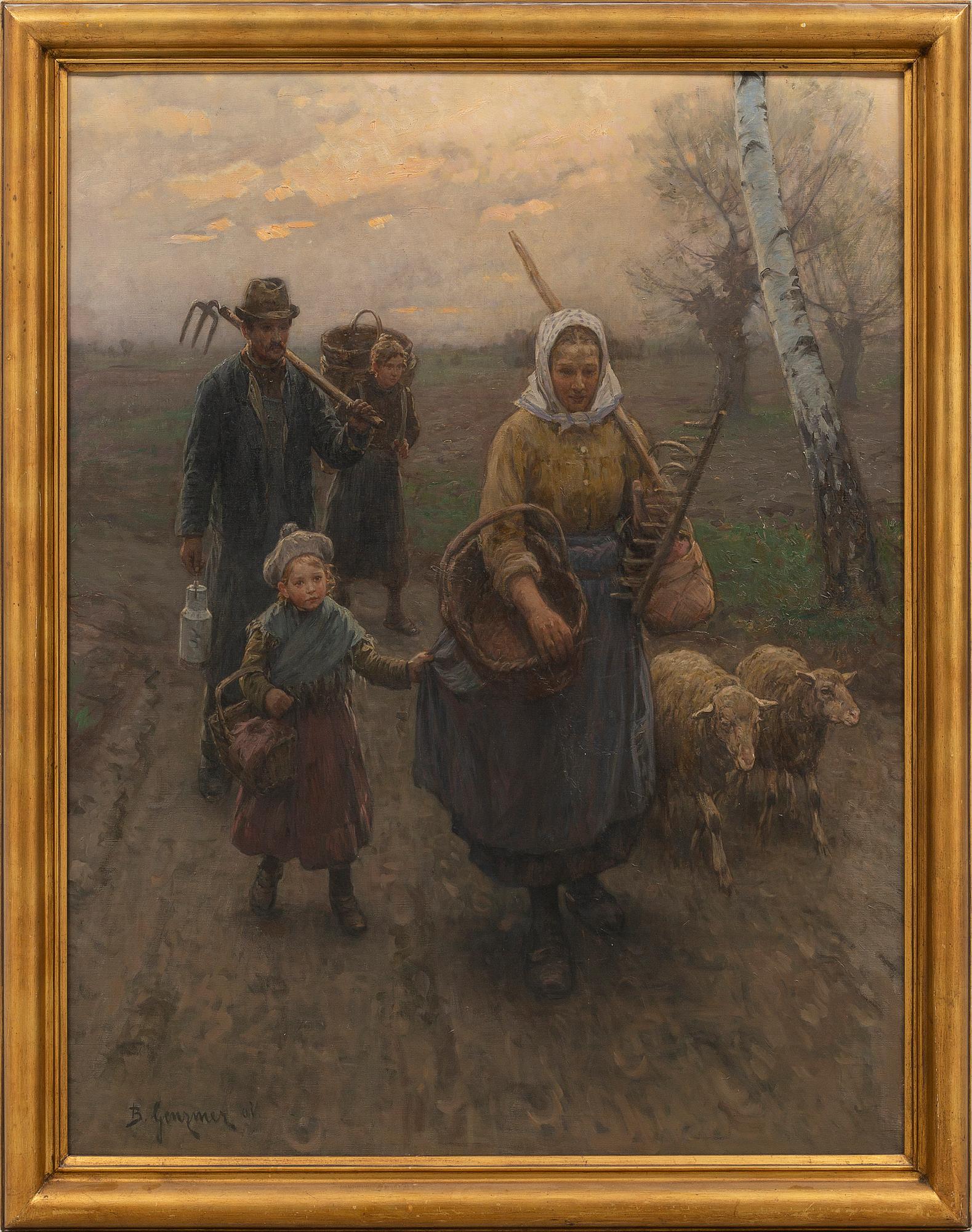 BERTHOLD GENZMER, oil on canvas, signed.