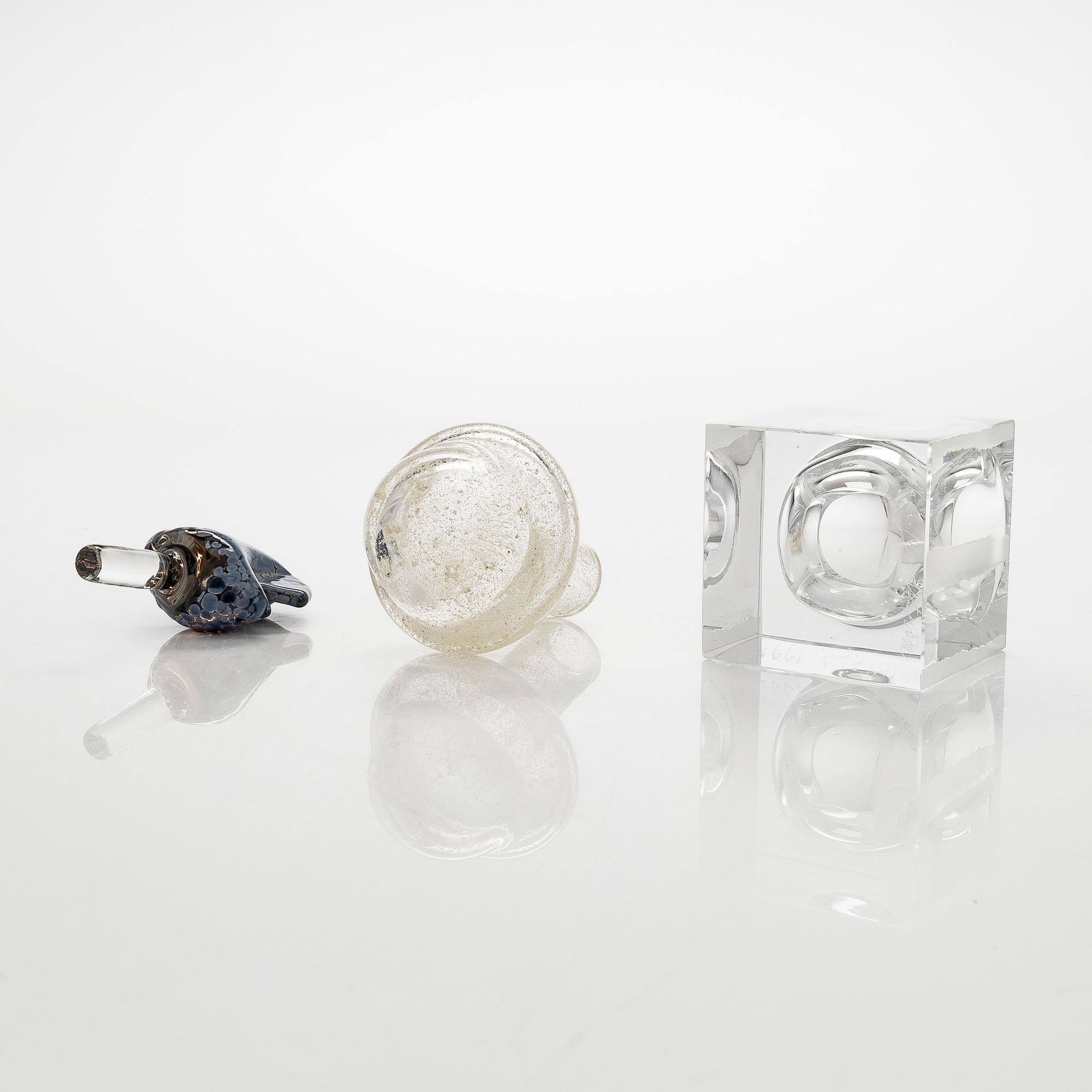 Tiina Nordström, an art glass signed Tiina Nordström, Iittala 1991.