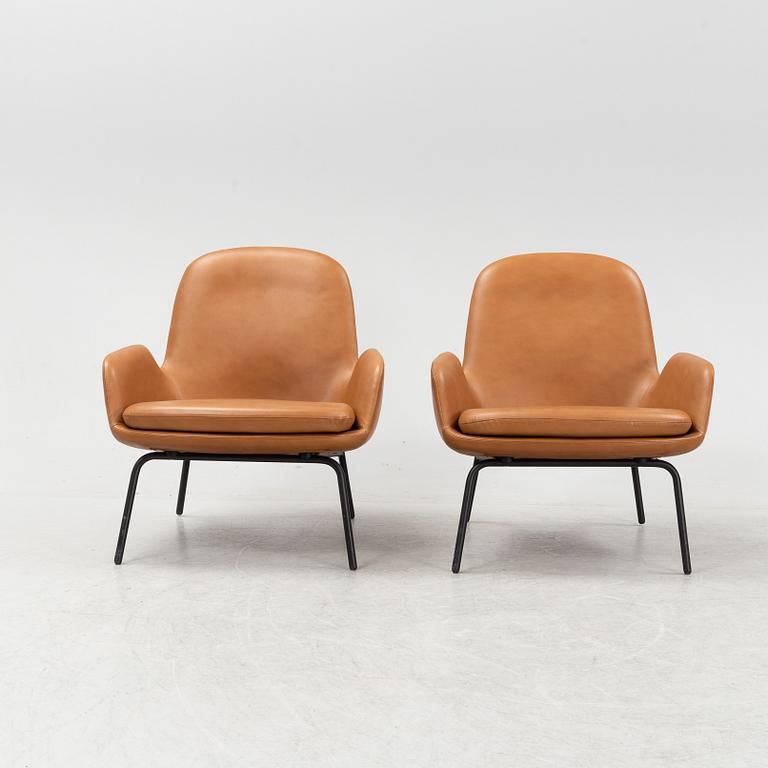 Simon Legald, fåtöljer, ett par, 'Era Lounge Chair Low', Normann Copenhagen. Modellen formgiven 2014.