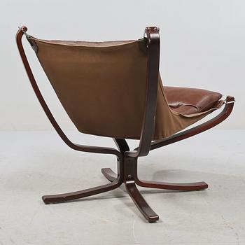 FÅTÖLJ, "Falcon chair", Sigurd Russel, Vatne möbler, 1970-tal.