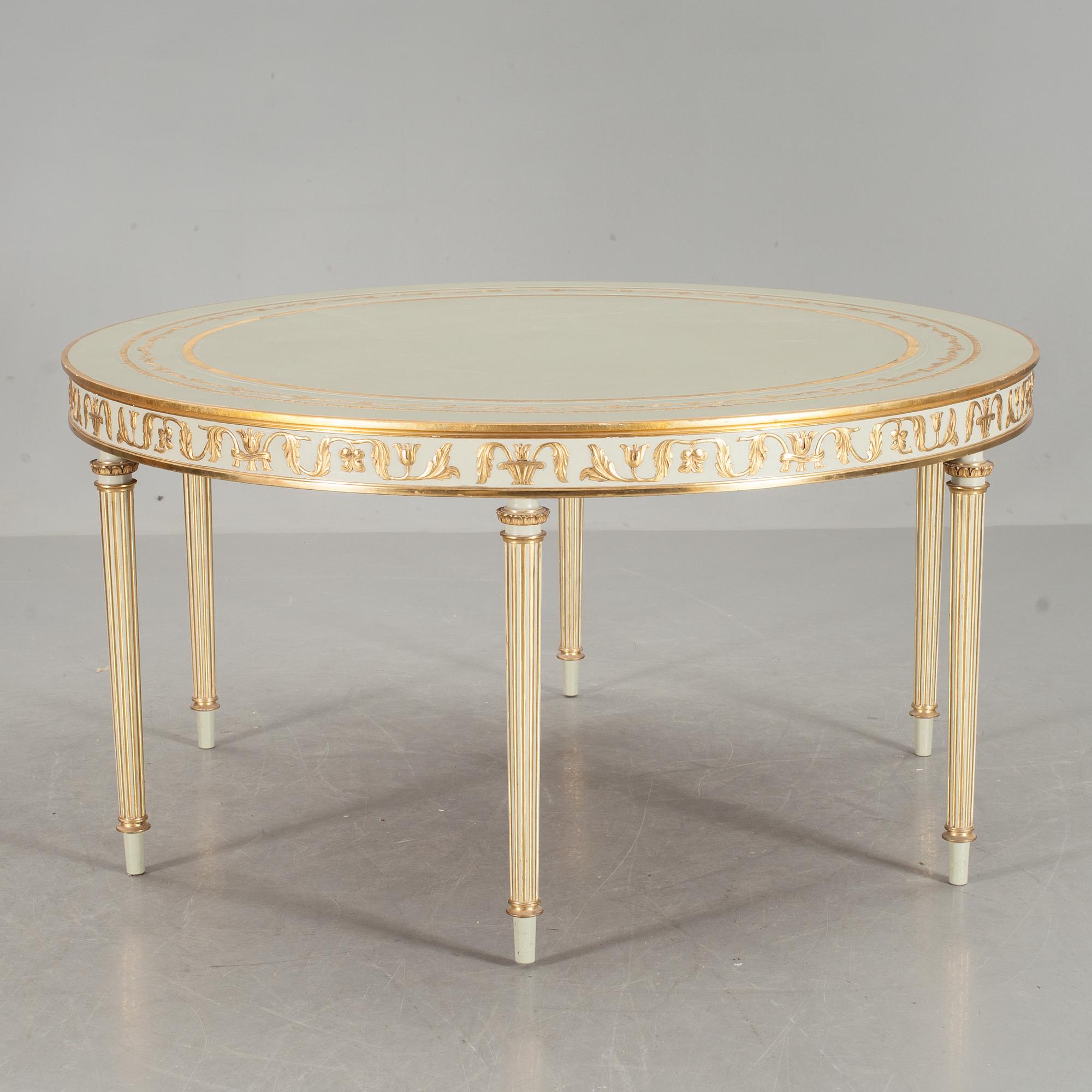 BORD samt STOLAR, 6 st. Carl Malmsten, ritad till Liljevalchs utställning 1928, tillverkad av NK.