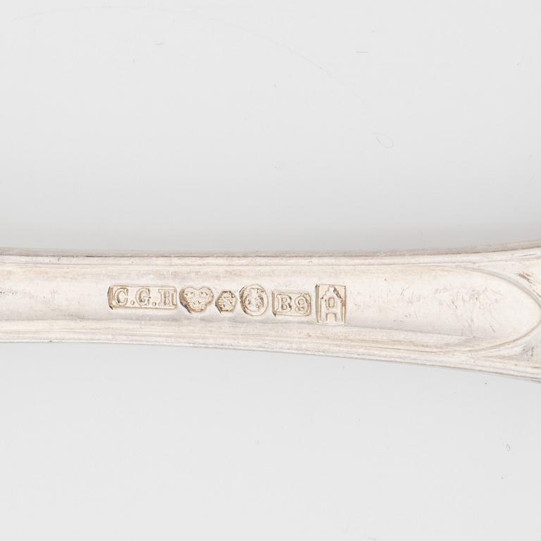 Bestickuppsättning, silver, 96 delar, "Olga", C.G.H, 1940/50-tal.