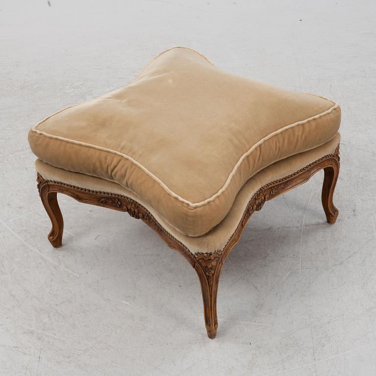 A Rococo style ottoman, around 1900.