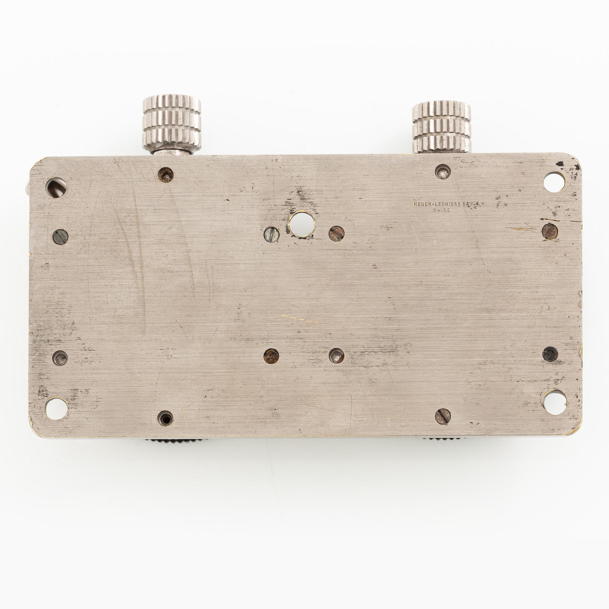 Heuer, Master-Time 8-Days and Monte-Carlo stopwatch, 6 x 11 cm.