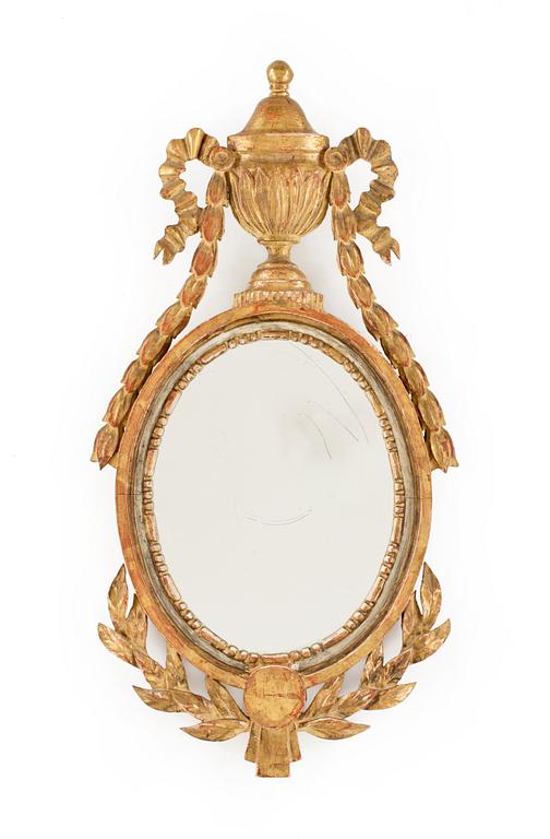 SPEGLAR, ett par, Louis XVI stil, Danmark 1800-tal.