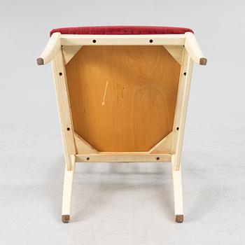 Carl Malmsten, a dining table with six chairs, end of the 20th century.