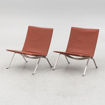 Poul Kjaerholm,  a pair of PK 22 lounge chairs for Fritz Hansen.