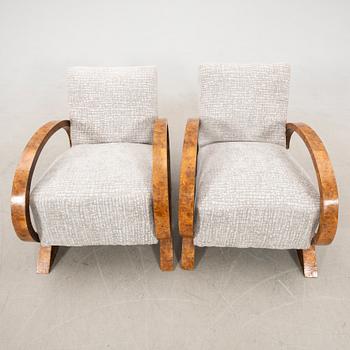 Armchairs Art Deco first half of the 20th century.