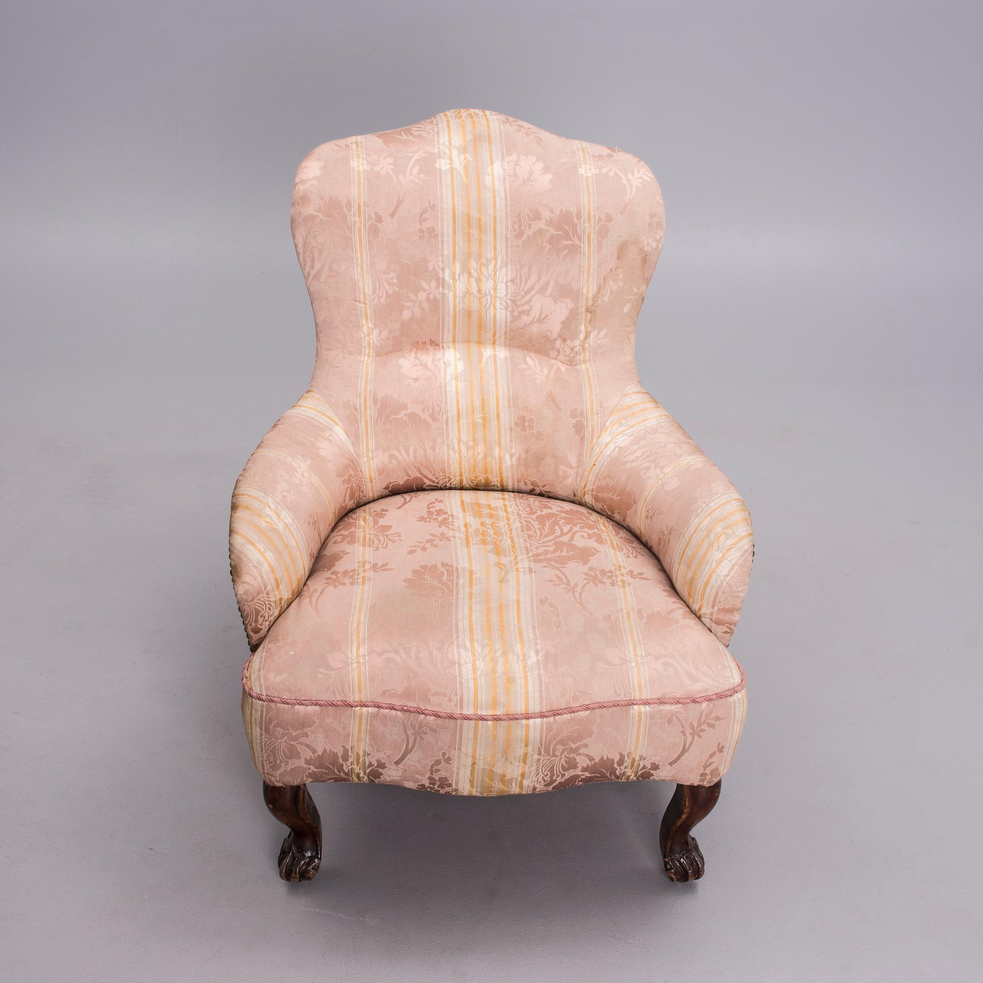 FÅTÖLJ, Emma, 1800-tal.