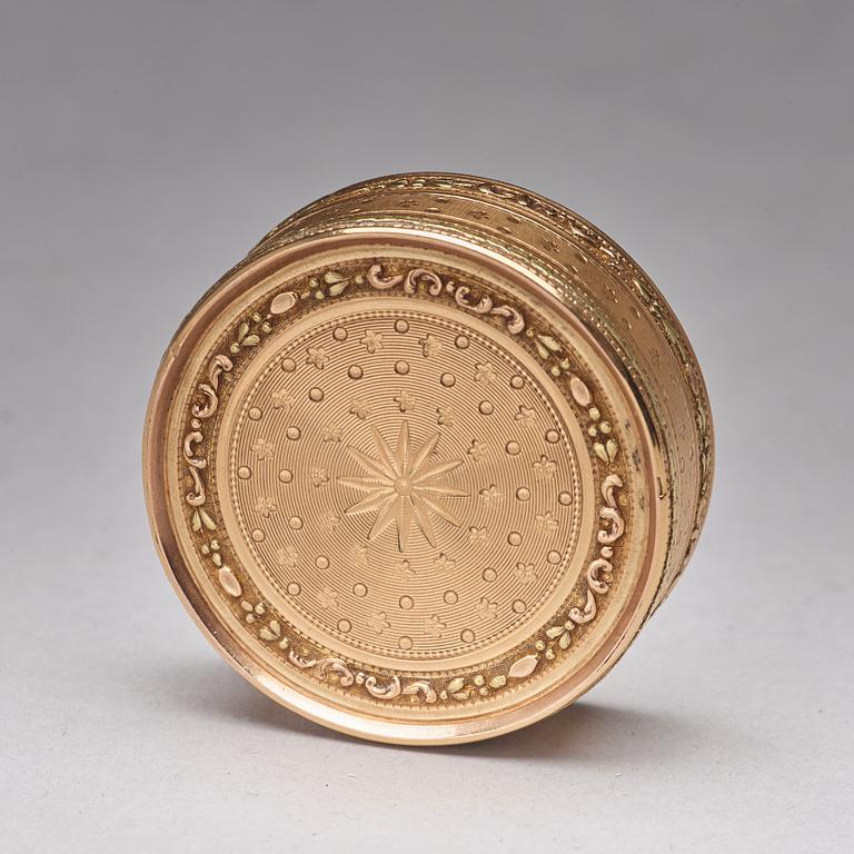 Dosa, guld en deux couleurs, Paris 1791.