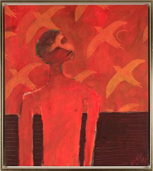 MAGNUS DAHLBÄCK, olja på duk, sign.