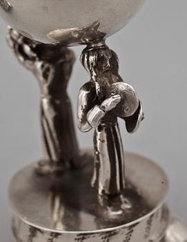 SALT OCH PEPPARSTRÖARE, silver, Minsk, Vitryssland, 1894. Ca 116g.