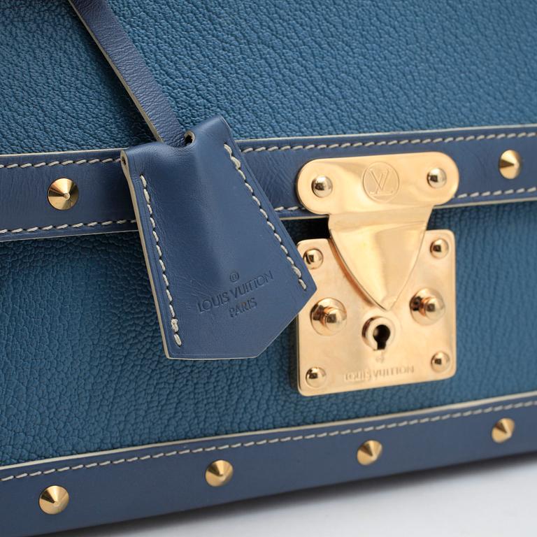 LOUIS VUITTON, a blue Suhali leather "Le Talentueux" handbag.