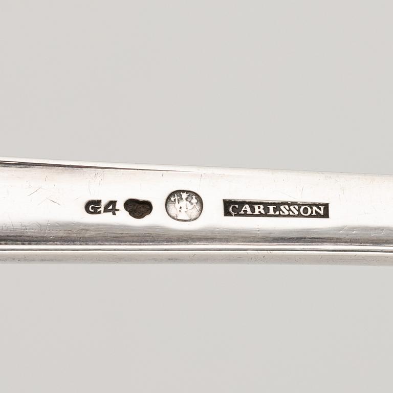 Soppslev samt ragusked, silver, Norrköping 1800-talets första hälft.