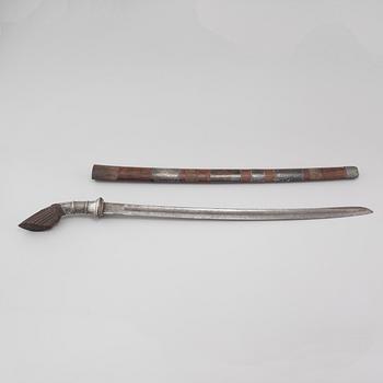 A Javanese luwuk sword, probably from the 19th century.