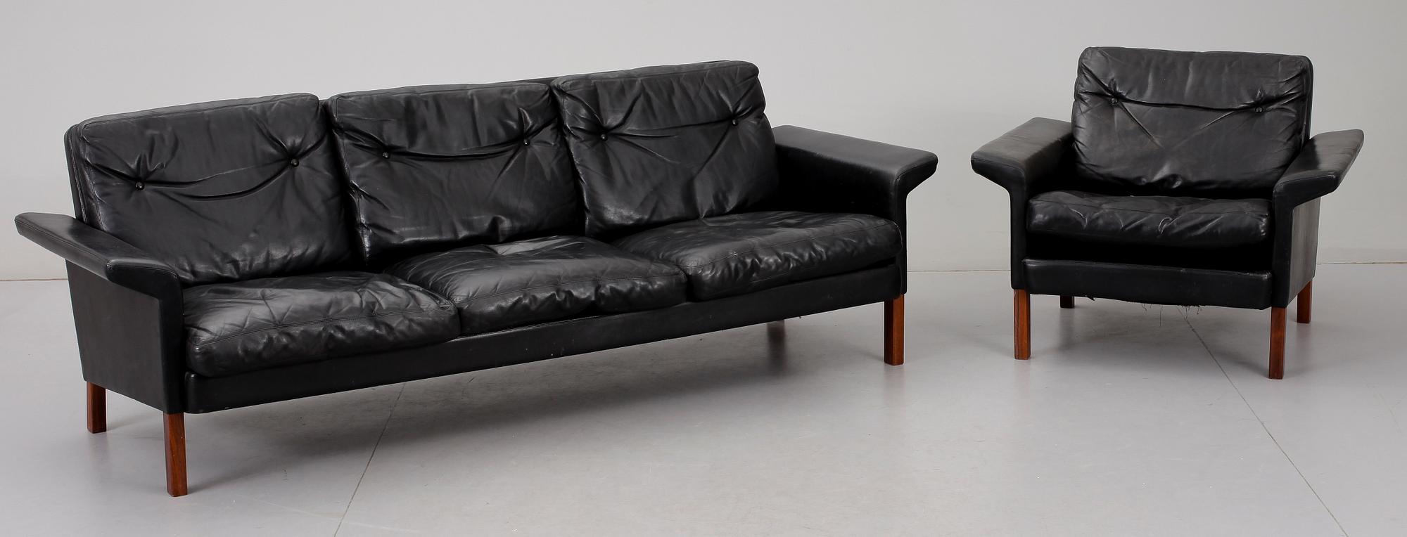 SOFFA samt FÅTÖLJ, 1960-tal.