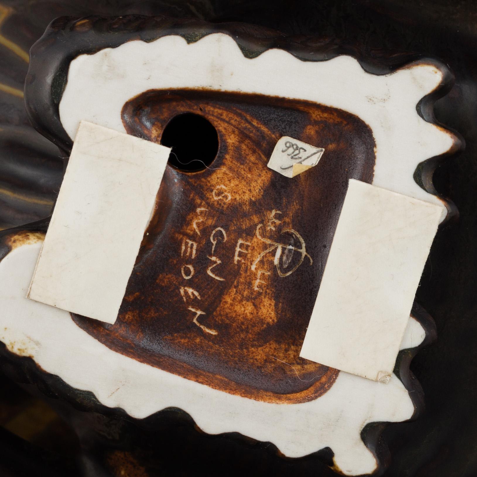 GUNNAR NYLUND, tjäder, stengods. Rörstrand, 1900-tal.