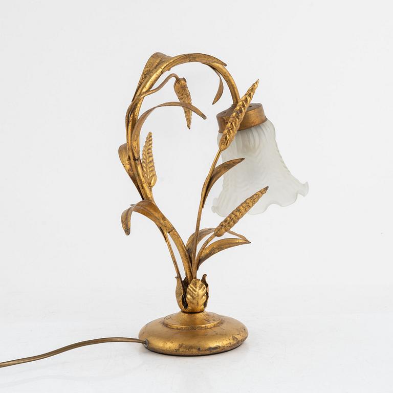 Table lamp, bronzed iron, contemporary.