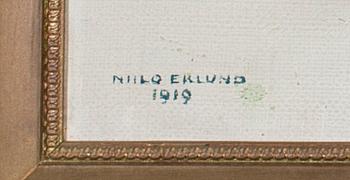 NIILO EKLUND, olja på duk, signerad och daterad 1919.