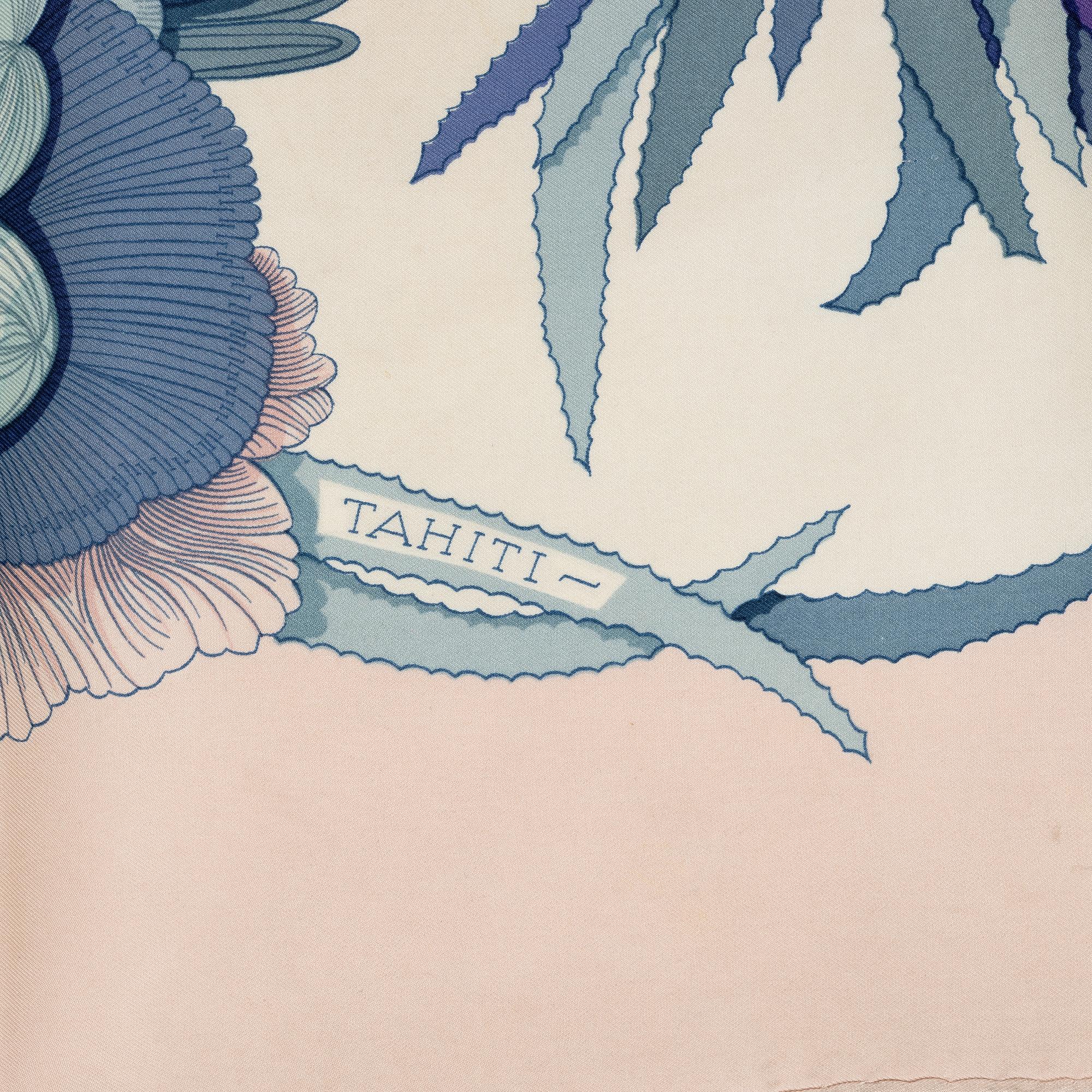 Hermès, scarf, "Tahiti".