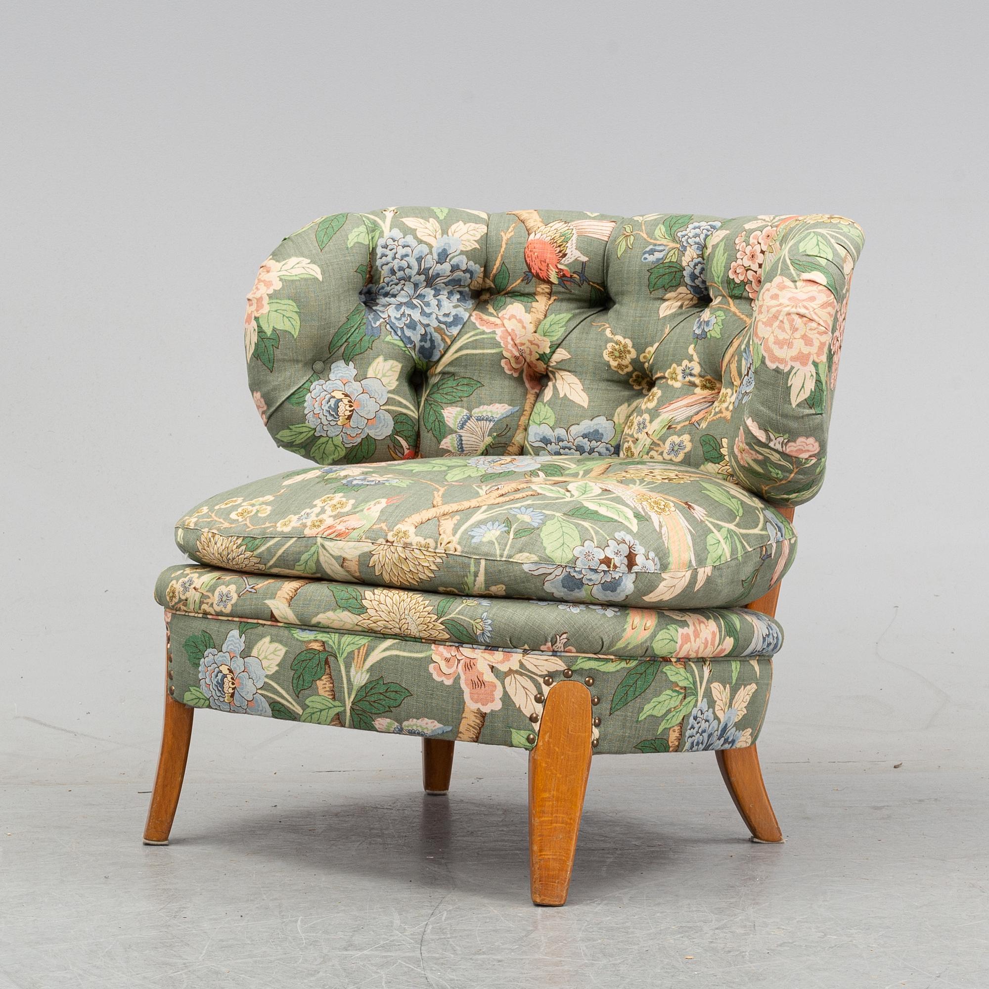 A 'Schulz' easy chairs by Otto Schulz for JIO, mid 20th Century.