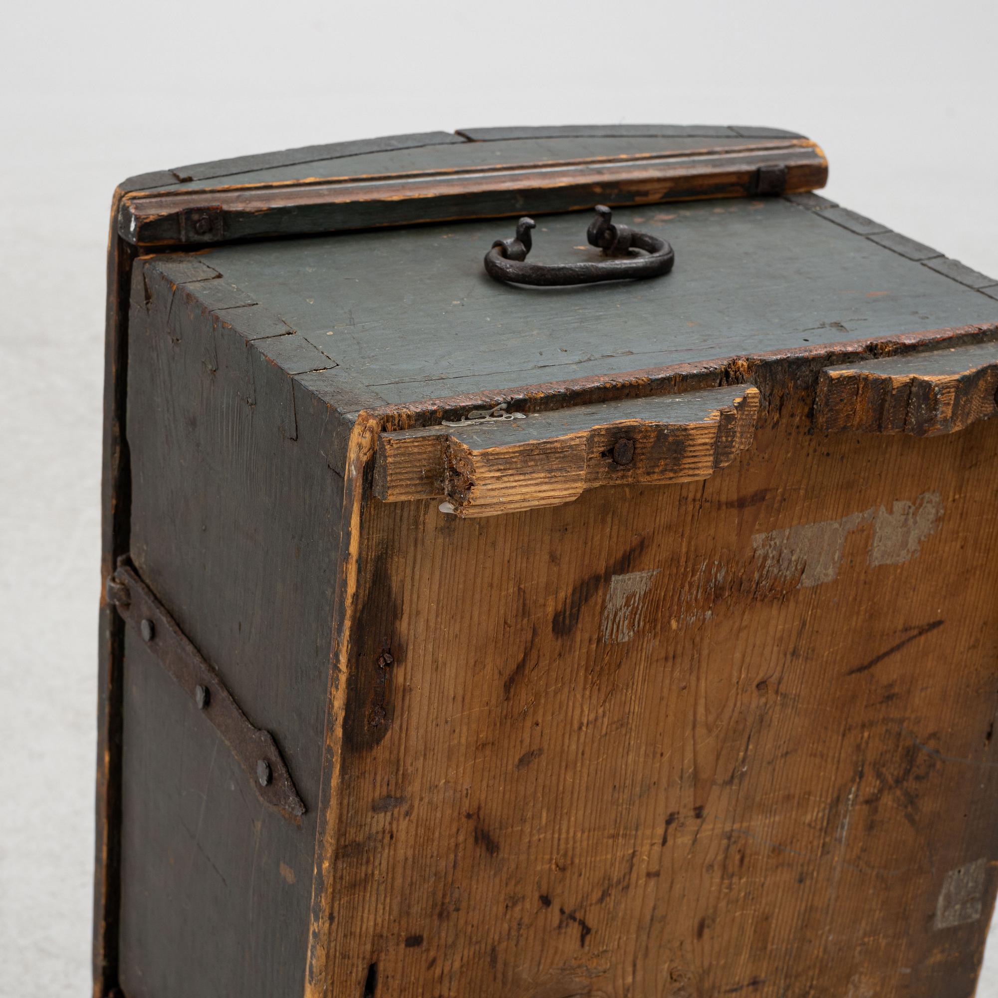 Färdskrin, Allmoge, Halland, daterat 1833.