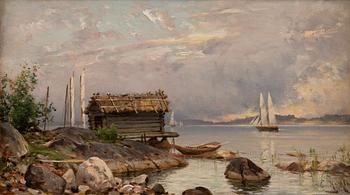 HJALMAR MUNSTERHJELM, EARLY MORNING IN THE WESTERN ARCHIPELAGO.