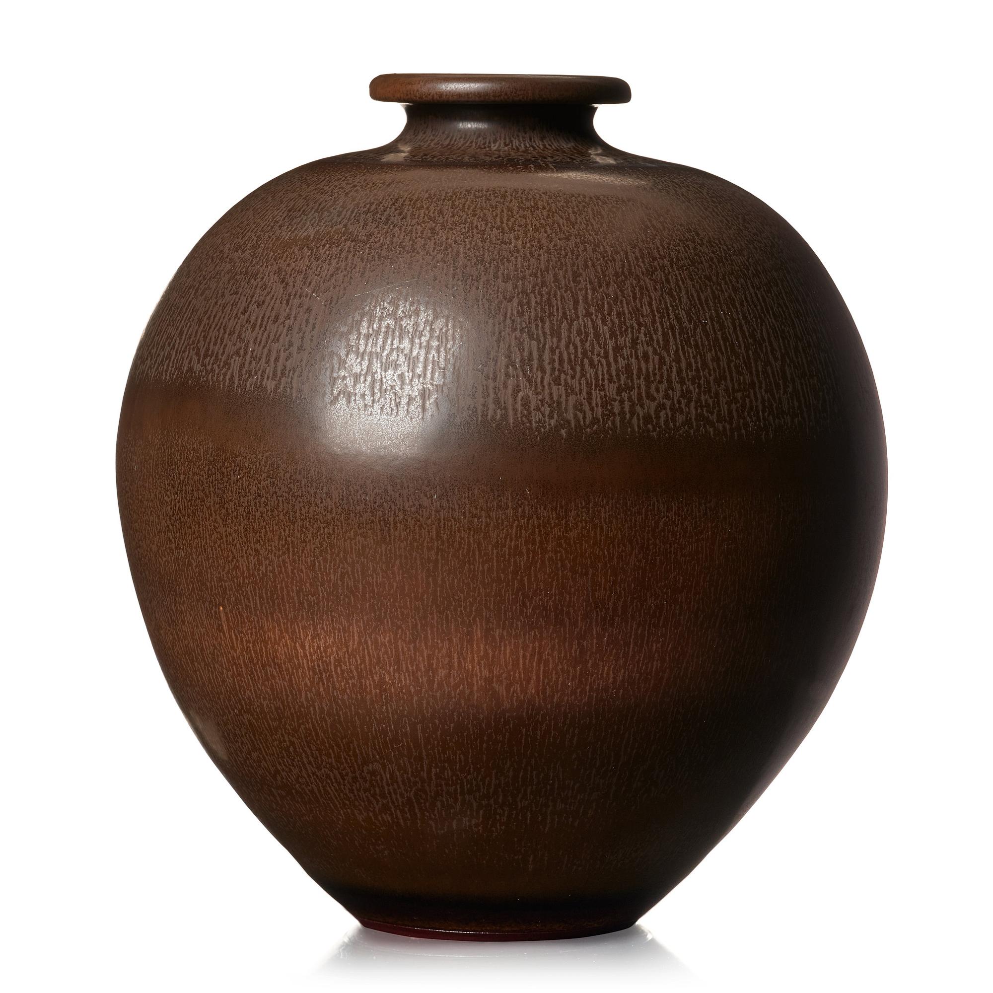 Berndt Friberg, a large stoneware urn, Gustavsberg studio, Sweden, 1968.