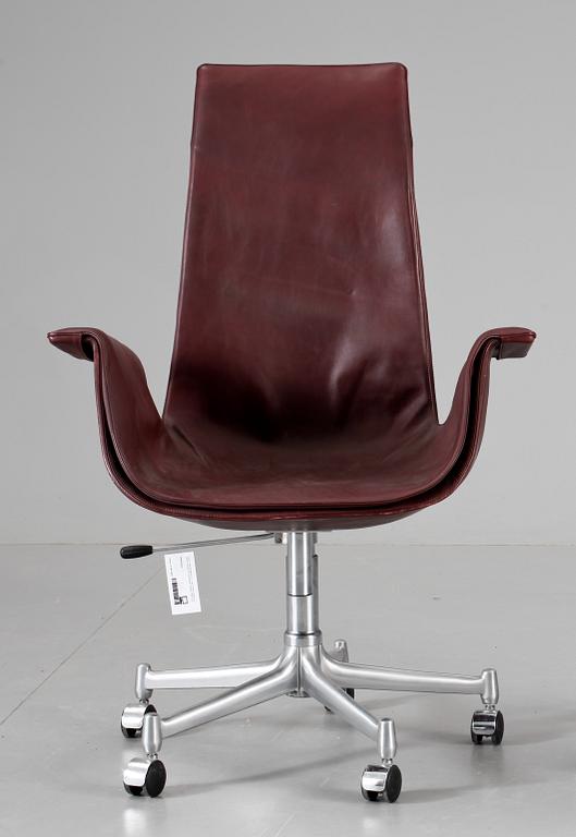 SKRIVBORDSSTOL, "Tulip", Preben Fabricius & Jørgen Kastholm, Kill International, Tyskland. 1960-70-tal.
