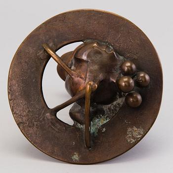 EDGAR VIIES, a bronze sculpture, signed and dated 1993.