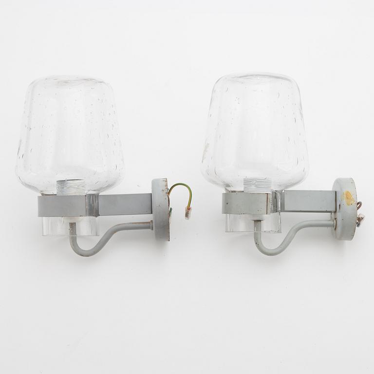 A pair of wall lamps, ASEA Skandia, mid 20th century.