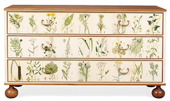 A Josef Frank chest of drawers "Florabyrån", Firma Svenskt Tenn, model 1050.