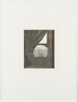 ELINA LUUKANEN, colour etching and aquatint, signed and dated -88, numbered 1/60.