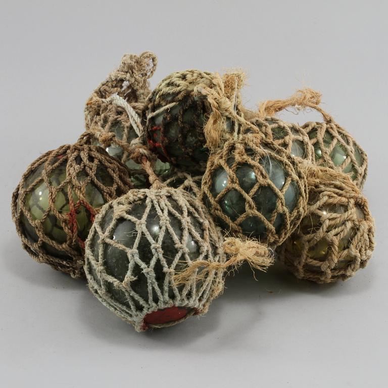 FLÖTEN/VÄLEN, 10 st, glas, 1900-tal.