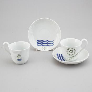 A Royal Copenhagen 'Fluted Signature' service, (36 pc).