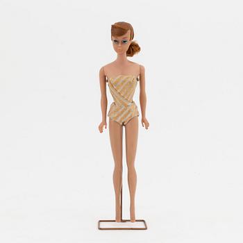A 1960's 'Titian swirl ponytail' barbie with clothes and accessories, Mattel 1960's.