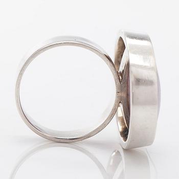 A silver ring with amethyst, Kaunis Koru, Helsinki 1961.