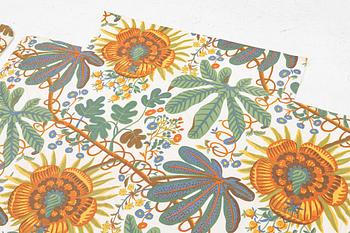 Josef Frank, a pair of "Aralia" bed spreads for Svenskt Tenn.