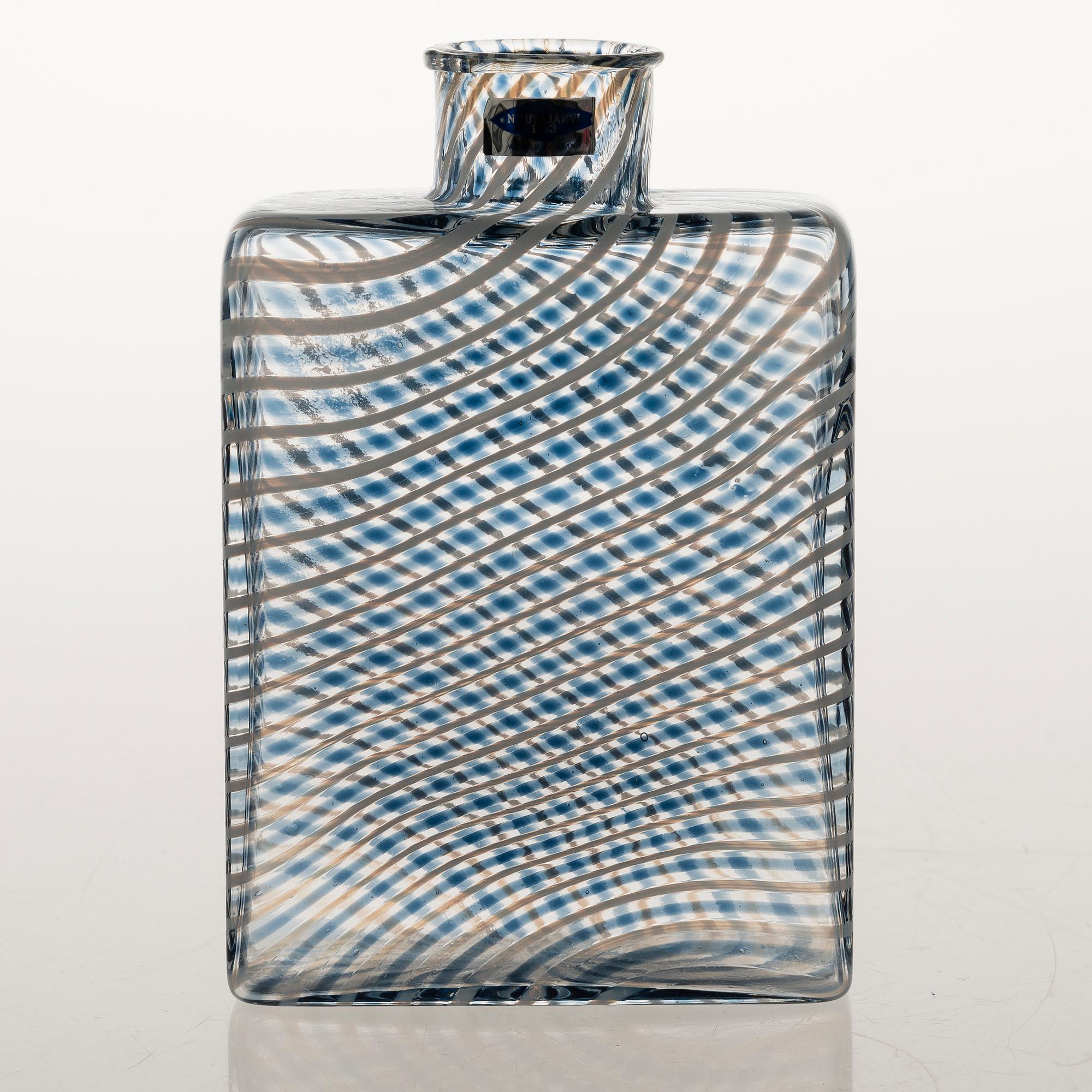 KAJ FRANCK, PULLO, lasia, signeeratttu Kaj Franck Nuutajärvi Notsjö 1981, numeroitu 259/1000.