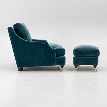 Armchair and footstool, JIO furniture, contemporary.