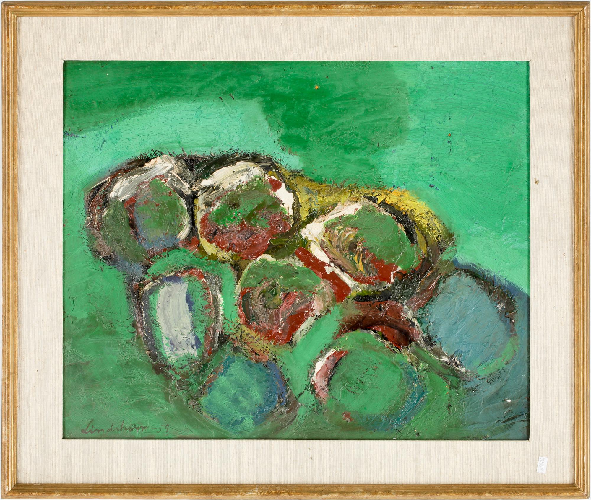BENGT LINDSTRÖM, olja på pannå, sign o dat 59.